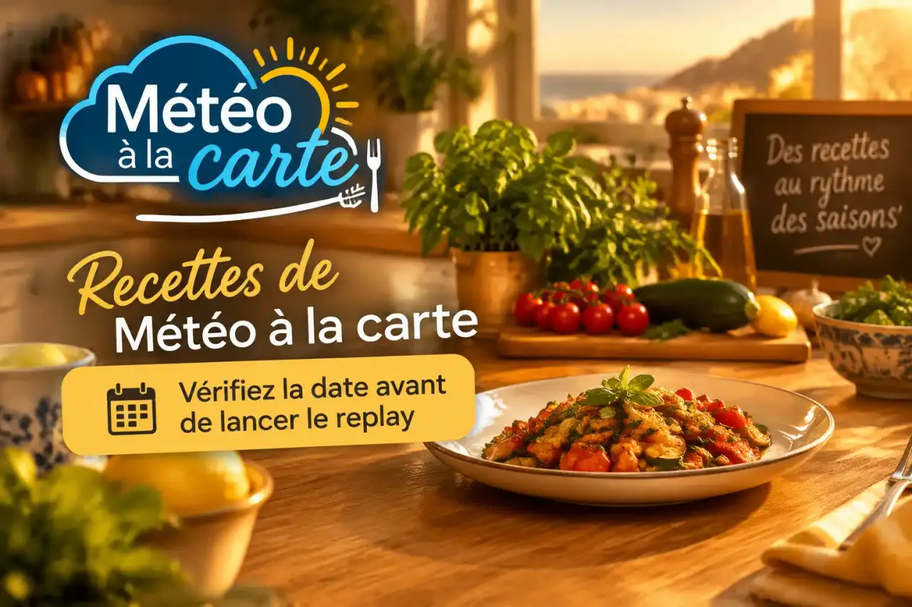 Recettes de Météo à la carte : vérifiez la date avant de lancer le replay
