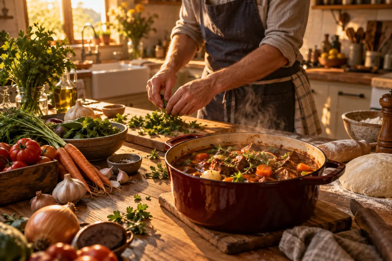 Cuisine faite maison : l’accord dépend du contexte, la préparation se vérifie sur place