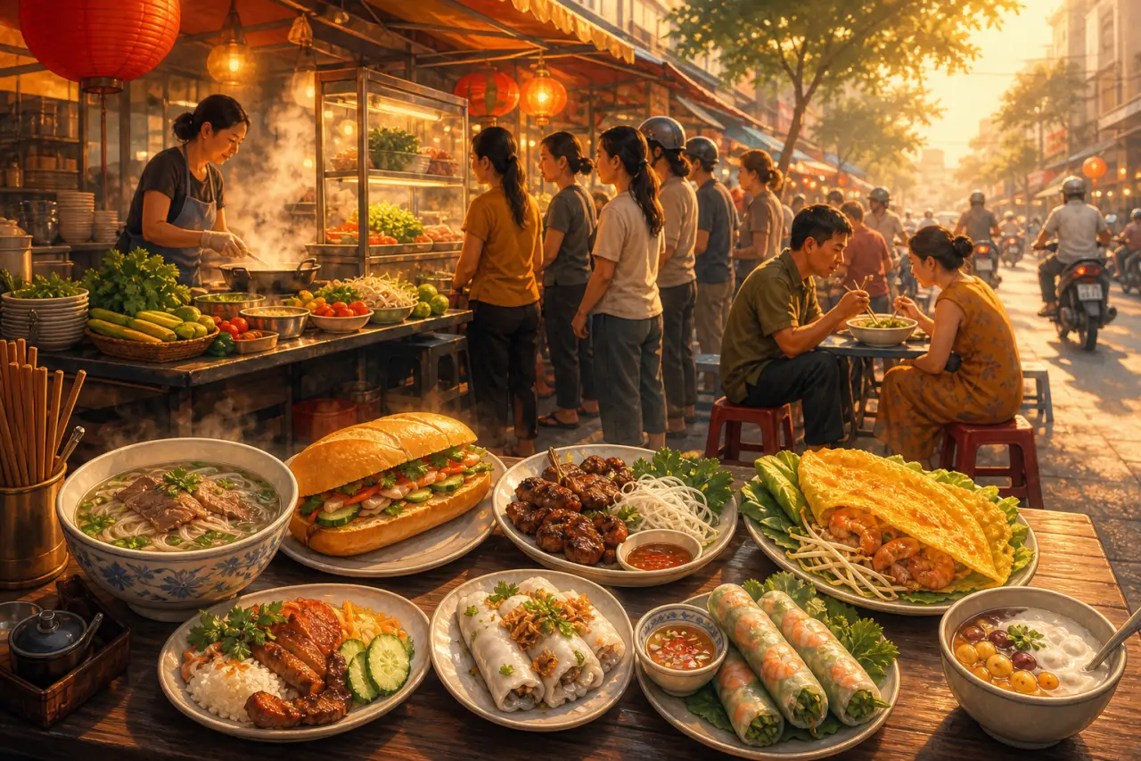 Street food viet : 8 spécialités à goûter et les bons réflexes pour choisir un stand
