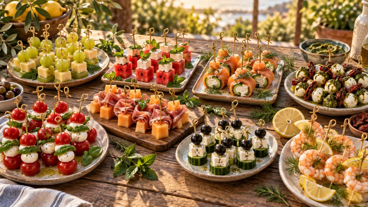 Brochettes froides pour l’apéritif : 8 idées faciles à préparer à l’avance
