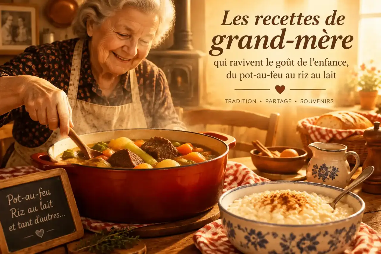 Les recettes de grand-mère qui ravivent le goût de l’enfance, du pot-au-feu au riz au lait