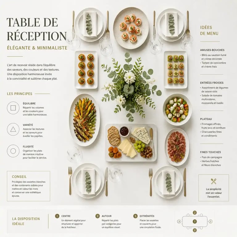Idées repas anniversaire : table dressée pour une réception conviviale