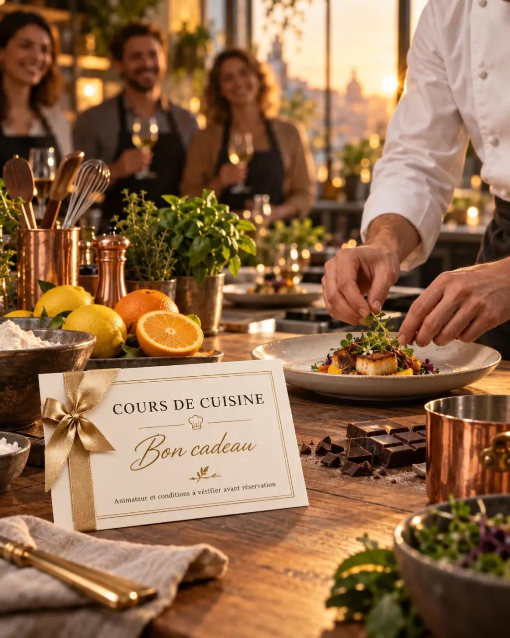 Offrir un cours de cuisine avec Cyril Lignac : vérifiez l’animateur et les conditions du bon cadeau