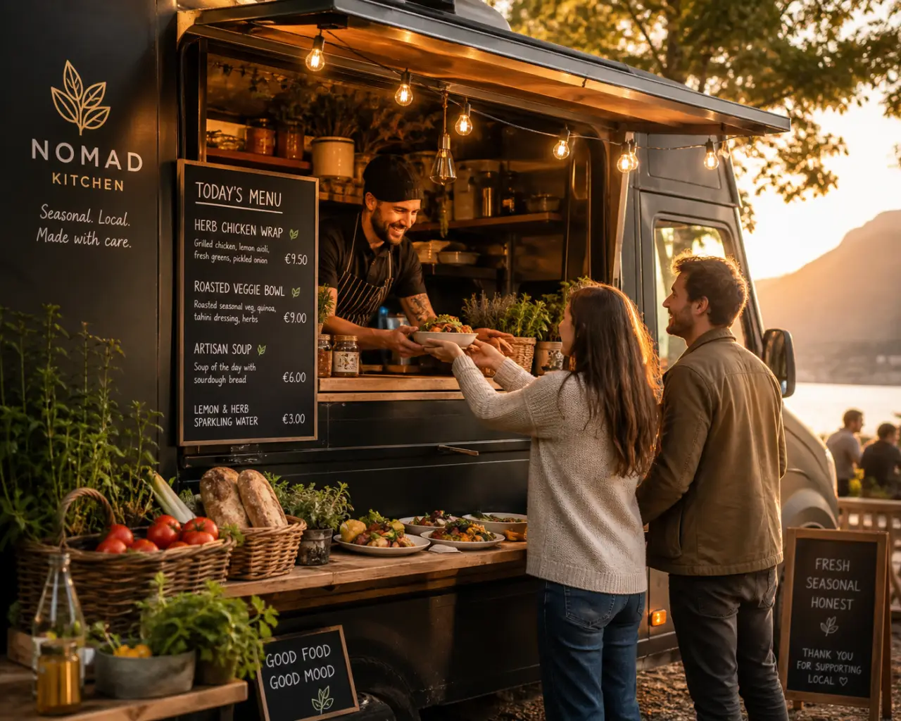 Gourmet food van : une carte courte, des produits frais et des commandes sans mauvaise surprise
