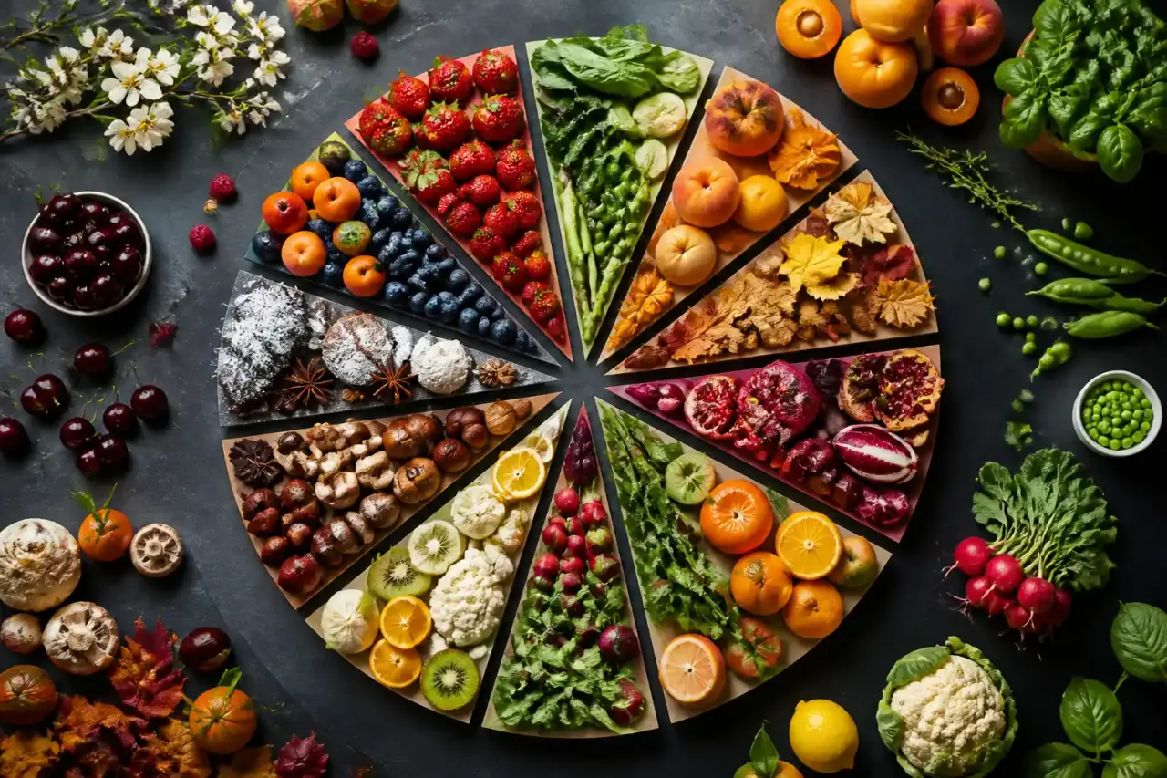 Plats de saison colorés et street food moderne