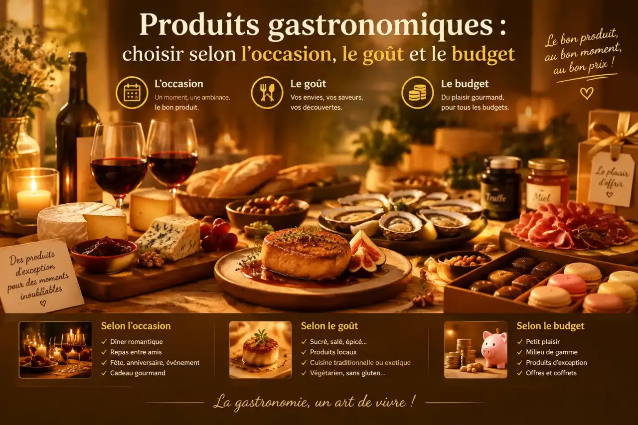 Produits gastronomiques : choisir selon l’occasion, le goût et le budget