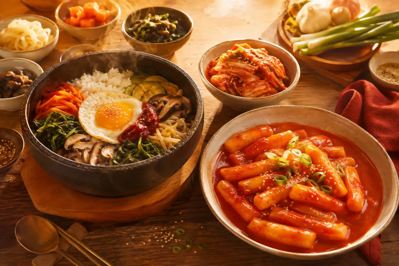 Kimchi, bibimbap, tteokbokki : quelles recettes coréennes choisir selon le temps, le piquant et l’occasion ?